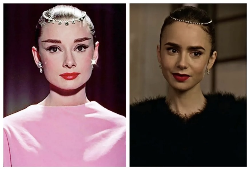 لیلی کالینز در نقش آدری هپبورن ستاره محبوب سینمای کلاسیک